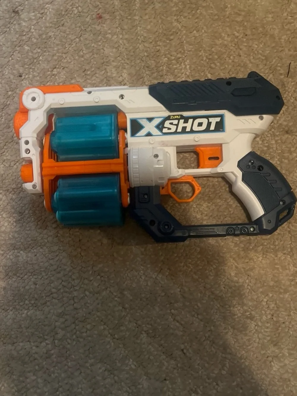 X-Shot Kids Foam Blaster Toy - Blue/White/Orange
